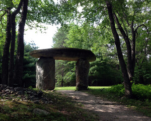 A megalith graces the grounds of a park in Northeast Pennsylvania