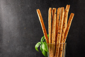 grissotti breadstick Grissini breadsticks whole grain cereal fresh delicious gourmet food...
