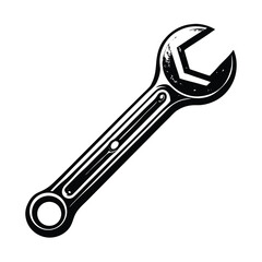 Obraz premium Open end spanner wrench tool metal