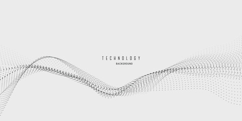 Abstract Technology Wave Presentation Background