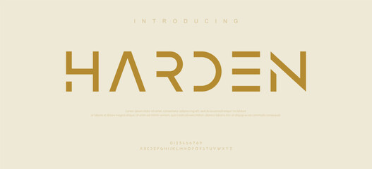 Harden modern creative minimal alphabet small letter logo design