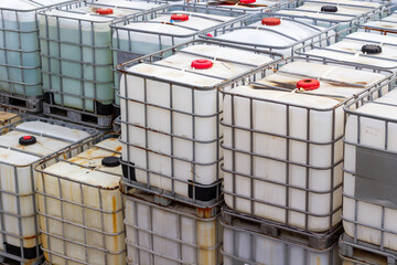 Stacked Intermediate Bulk Containers