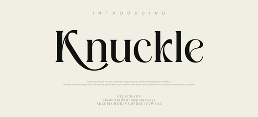 Knuckle signature Font Calligraphy Logotype Script Brush Font Type Font lettering handwritten