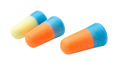 Noise Reduction Multicolored Foam Earplugs for Effective Sound Blocking