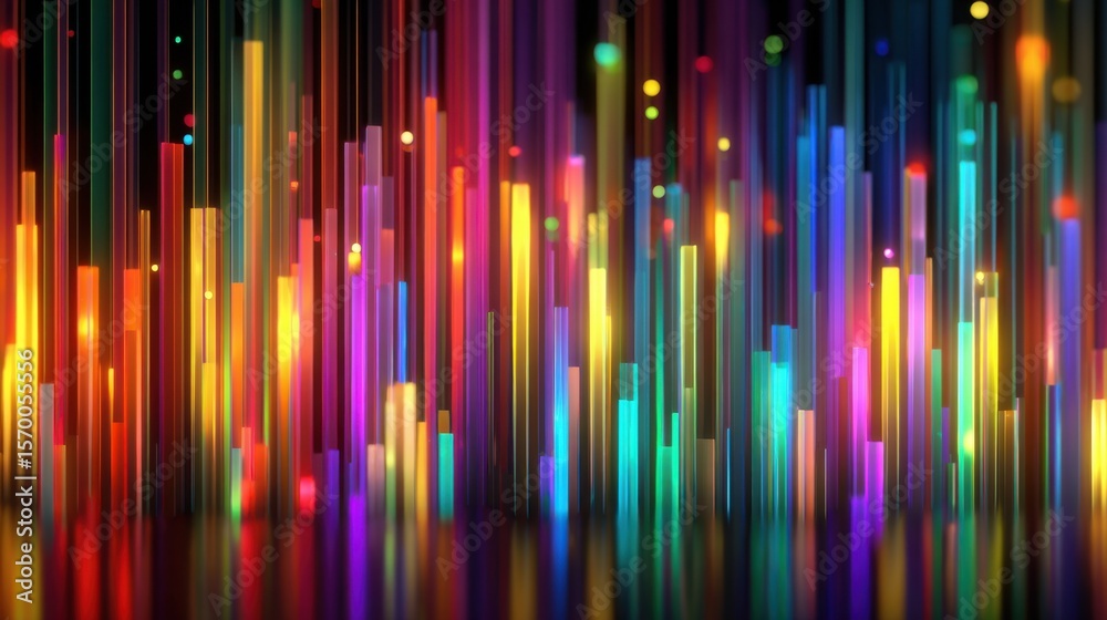Poster the image is a vibrant and colorful display of various hues and shades. the colors are arranged in a