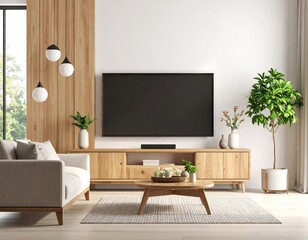 Modern, minimalist living room (1)