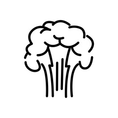 explosion icon vector, line style icon