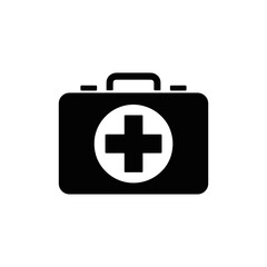 Symbol of Aid: A stark image of a first-aid kit, embodying help in times of need, rendered in minimalist elegance.