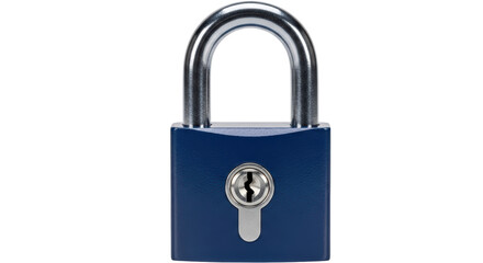 Isolated Blue Padlock