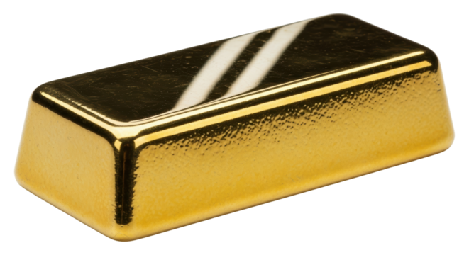 Isolated Gold Bar