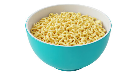 Isolated Bowl of Cooked Noodles