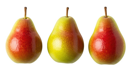 Isolated Three Pears