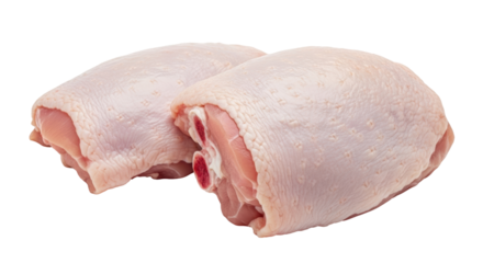 Isolated Raw Turkey Thighs