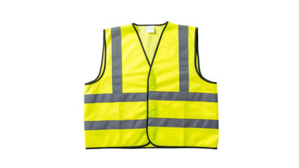 High-Visibility Safety Vest Bright Yellow Workwear for Enhanced Protection
