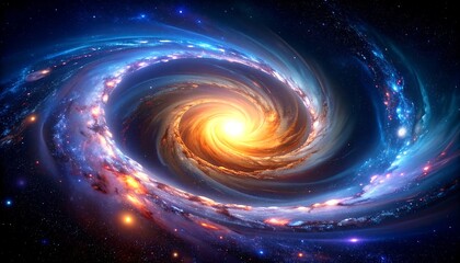 Spiral galaxy in deep space (1)