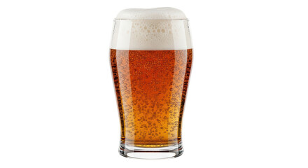 Isolated Glass of Beer with Foam