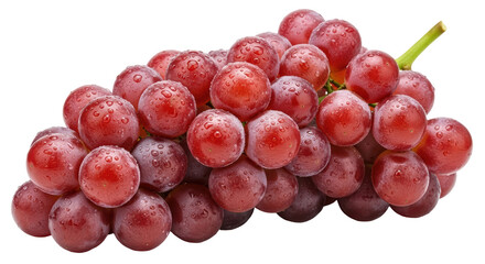 Isolated Red Grapes
