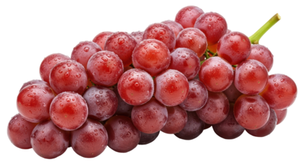 Isolated Red Grapes