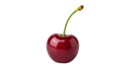 Isolated Dark Red Cherry