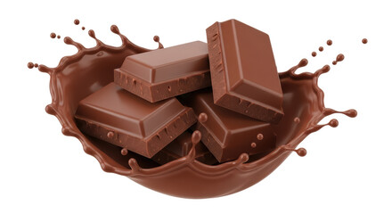 Isolated Chocolate Splash