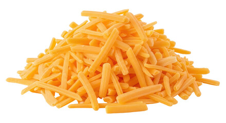 Isolated Shredded Cheese