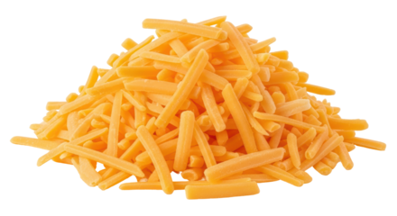 Isolated Shredded Cheese