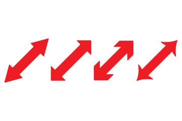 arrow icon on white background. flat style. arrow icon for your web site design, logo, app, UI. arrow indicated the direction symbol. curved arrow