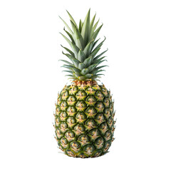 Fresh ripe tropical pineapple fruit isolated on a white background
