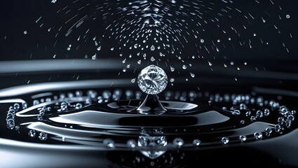 Diamond Raindrop Impact: Ripple of Value
