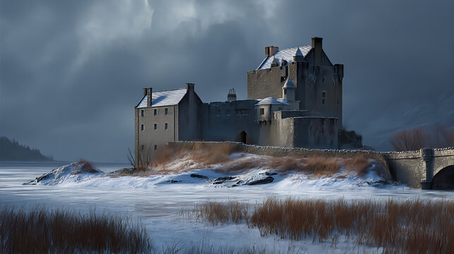 Explore the stunning eilean donan castle scotland winter landscape travel view