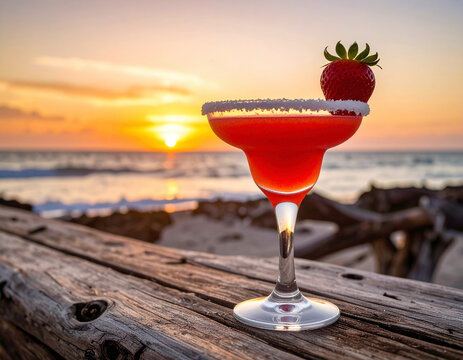 Enjoy summer fruit cocktails at sunset by the beach during your next exotic vacation or holiday gathering