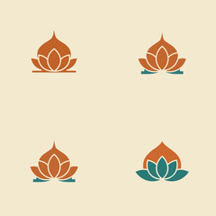 Vibrant Sun and Ocean Waves Icons