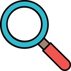 Magnifying glass vector illustration 
