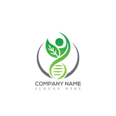 dna logo, leaf logo