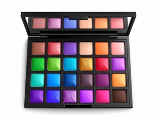 Colorful Eyeshadow Palette with Shimmer and Glitter Shades