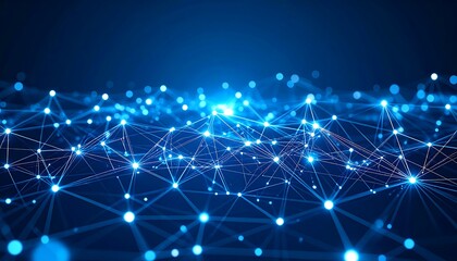 Obraz premium Abstract network of interconnected points