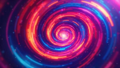 Hypnotic Rotating Circles Vibrant Gradient Swirl Background for Motion Graphics and Website Design