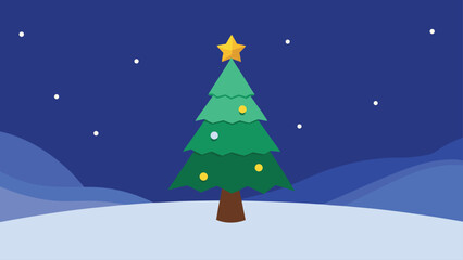 Beautifully Decorated Christmas Tree Festive Holiday Home Decor Scene