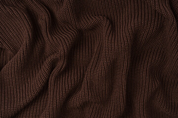 Brown sweater texture as a background.