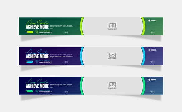 Leaderboard Ad banner template for Website and Marketing
