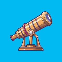 Telescope vector Illustration file 