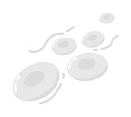 Cute Hand Drawn White Blood Cell