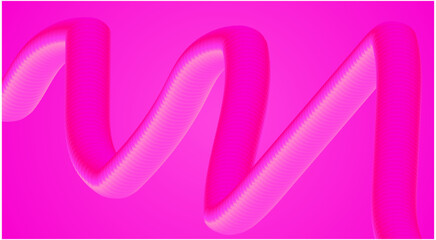 Blend Flowing 3D Background Pink Design Abstract Art Vector Illustration