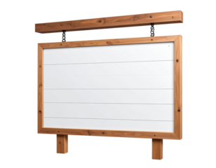 Signage board mockup PNG transparent background