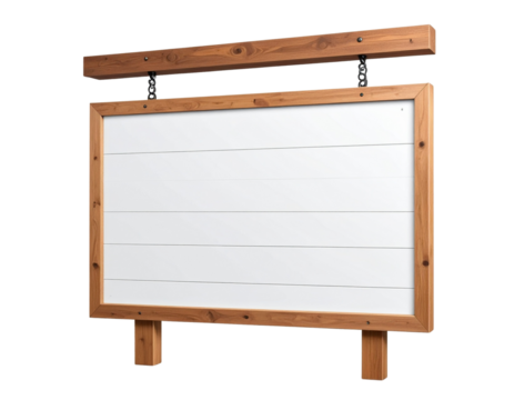 Signage board mockup PNG transparent background