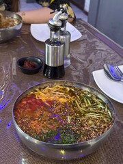 food in the  Korea restaurant 