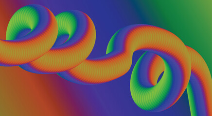 Blend Flowing Background Multicolor Abstract Design Art Vector Illustration