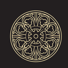 ornamental floral design a classic black and white floral design element featuring elegant, curved leaves and intricate detailing. perfect for use in decorative borders, logos