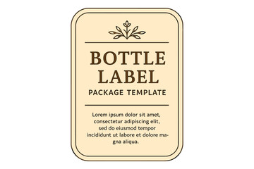 The design of bottle labels, package templates, and label mockups are all part of the template design process