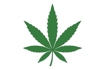 Cannabis leaf weed icon logo symbol sign illustration graphic marijuana vector